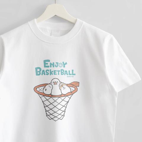 Tシャツ（ENJOY BASKETBALL / ゴールでモフモフ）