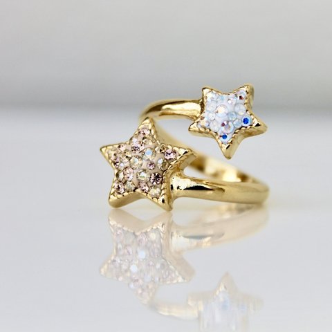 【受注制作】再販×②  wish upon a star ring  （gold）