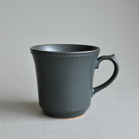 《NEW》Stitchステッチ　マグカップ　ブラック　金縁／コーヒーカップ／0111059