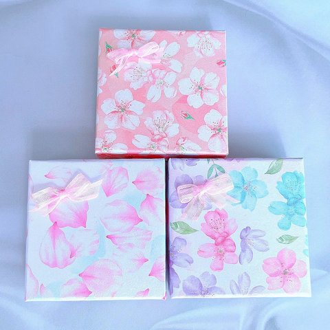 花柄ギフトボックス 桜🌸さくら🌸 (手作り)３個セット