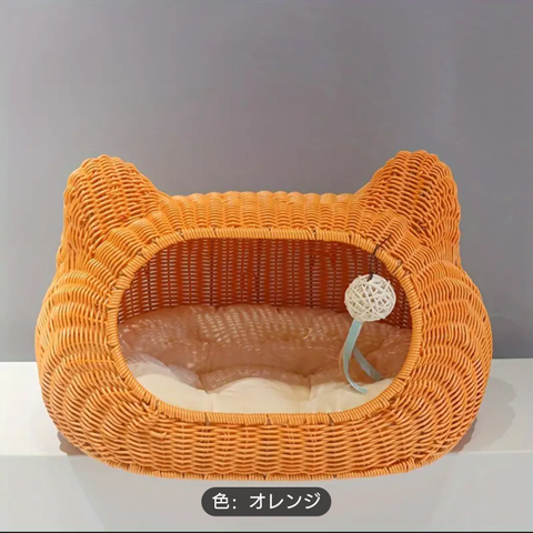 🐱コロンとかわいい猫型ハウス 猫ベッド