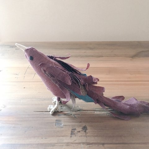 linen bird(purple)