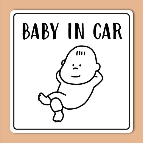 【マグネット】ベイビーインカー(baby in car)