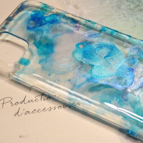 水色パレットiPhone11ケース