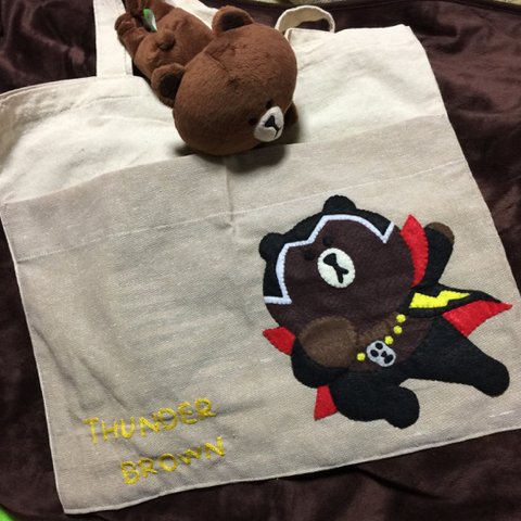 サンダーブラウン風布bag