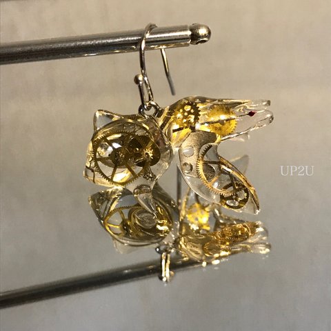 機械仕掛けの金魚ピアス/イヤリング