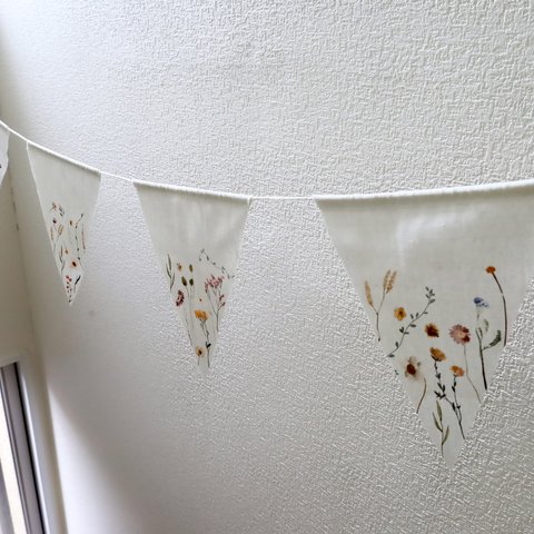 💐 cotton linen garland ＊botanical💐