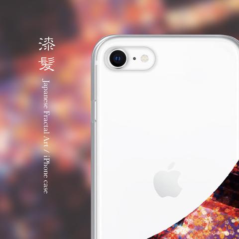 漆髪 - 和風 iPhone クリアケース【iPhone全機種対応/ハードorソフト】