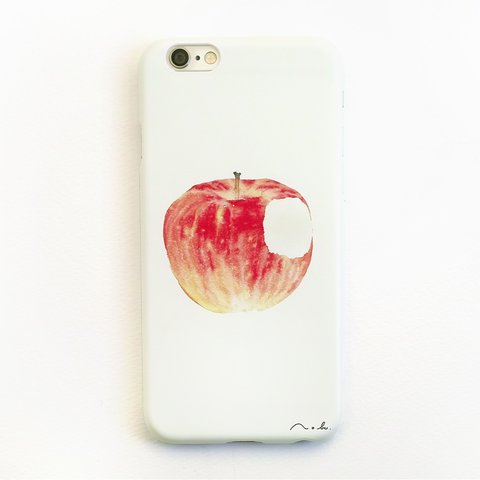  「りんご」【 iPhone GALAXY Xperia ほか各機種対応 】水彩画のハードケース