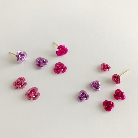 3color 薔薇ピアス*イヤリング*