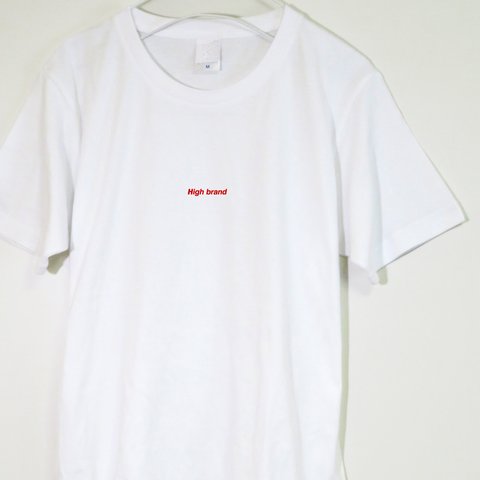 おしゃれ！ ハイブランドのTシャツ　【ホワイト】　クルーネックTシャツ ユニセックス