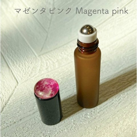 【カラフル ムーン ロールオンボトル】5ml マゼンタピンク