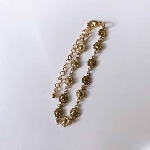 flower gold bracelet