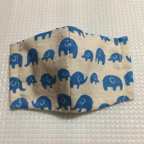 子ども　そうさん　小学生〜大人　ゴム付き　ハンドメイド　立体マスク