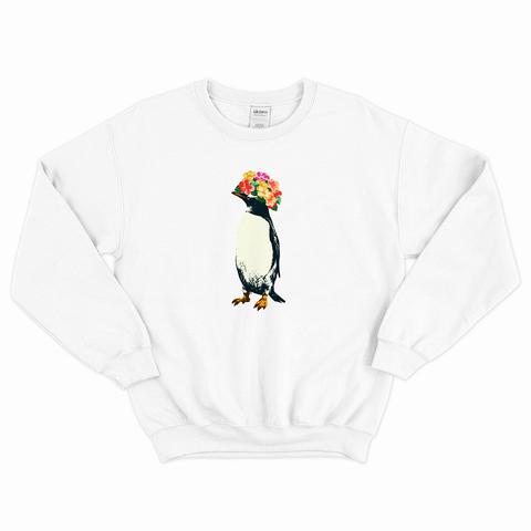 [カジュアルスウェット] flower penguin