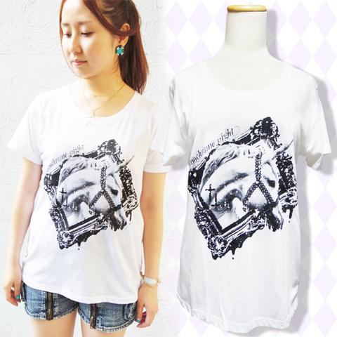 【再入荷】monochrome night Tee（white）