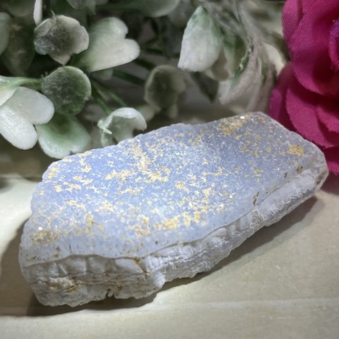 ポジティブの石☪︎⋆˚ ブルーカルセドニー✨　原石　　ラフストーン
