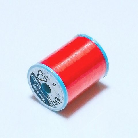  【送料無料】普通地用 60番ミシン糸 シャッペ 200m巻 COL.5 赤系ミシン糸 