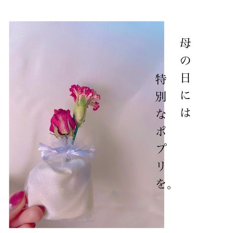 【母の日】いつもありがとう🍀お花飛び出る新しい形のサシェ。新しい形のギフト𓂃𓈒𓏸  母以外にも、自分や知人にちょっとしたプレゼントを。