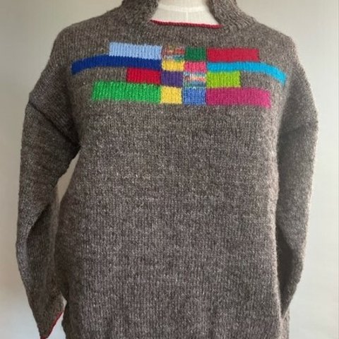手紡ぎセーター