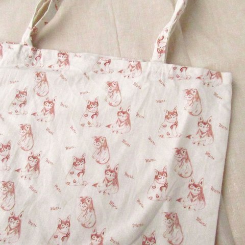 まったりわんこ🐶トートバッグ Lサイズ