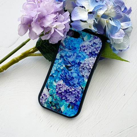 紫陽花 iPhoneグリップケース / アジサイ