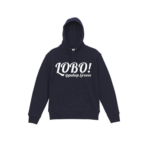 lobo hoodie  ユニセックス【ネイビー】