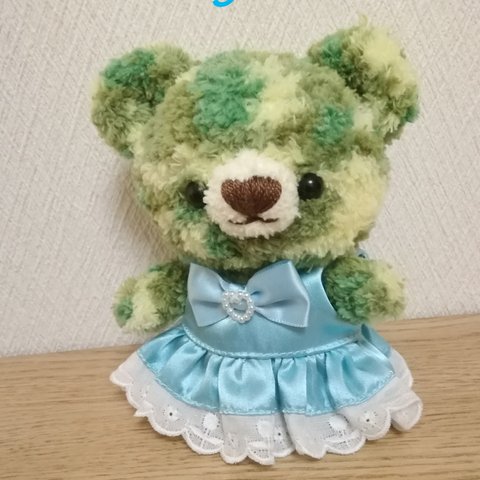 もこもこクマの編みぐるみの洋服