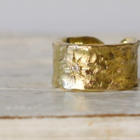 Star open ring(brass)