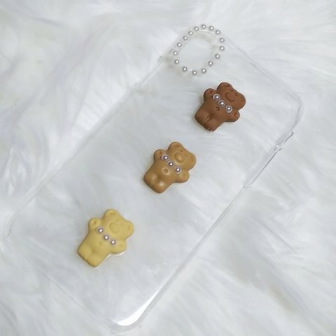 ♡2224 ┆ おめかしくまくんクッキー iPhoneケース