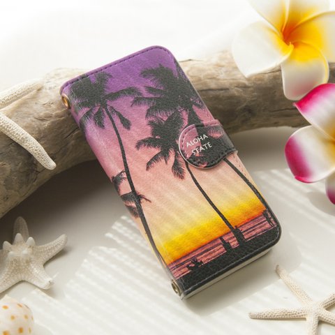 【手帳型iPhoneケース】Hawaiian sunset