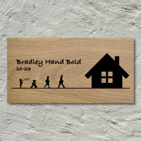 デザイン表札 | Design Home | Bradley Hand Bold