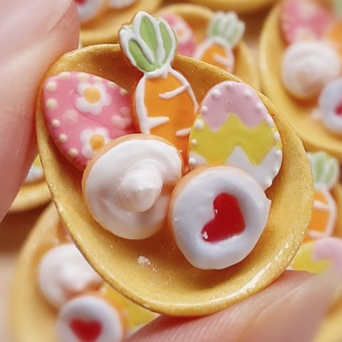 ミニチュア♡イースタークッキーセット(アイシングクッキー風) ミニチュア