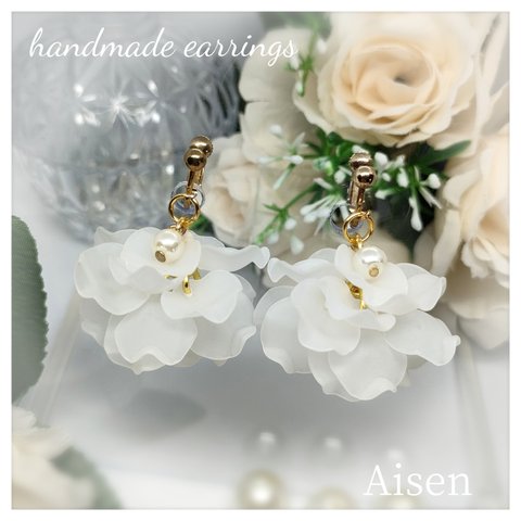 Aisen flower　ハンドメイドイヤリング