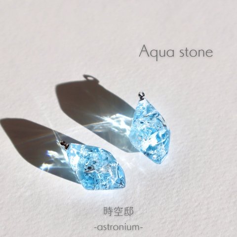 鉱石ネックレス「Aqua stone」