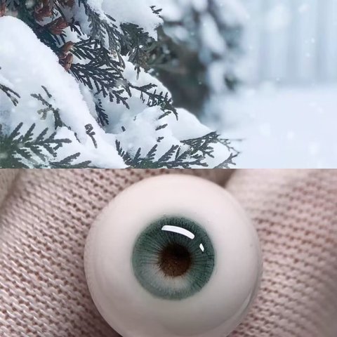 【10mm12mm14mm16mm18mm】 ドールアイ ハンドメイドドール bjd 目 オビツ11アイ-冬雪