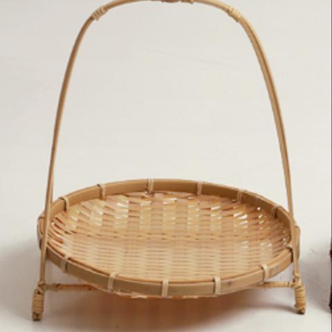 竹編ゴンドラ収納かご編みかご手作り取り外し可能な竹かご