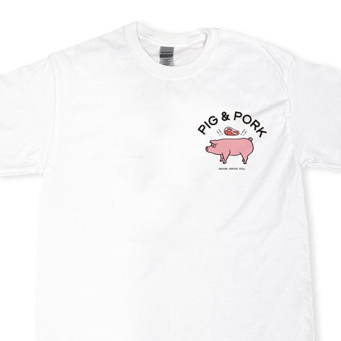 豚さん視力検査 Tシャツ(胸ワンポイントver)