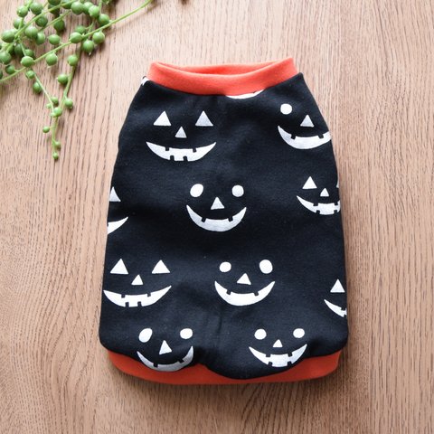 犬服🎃ハロウィン🎃タンクトップブラック　Sサイズ完成品