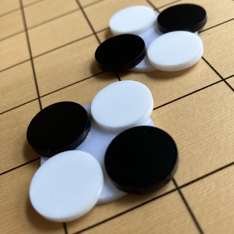 マグネット　囲碁　パールホワイト　2個セット