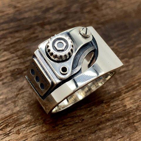 925シルバー メンズ リング/つけっぱなし/シルバーアクセサリー メンズ アクセサリー/スチームパンク/彼氏 誕生日アクセサリー/男性へのプレゼント/fc104