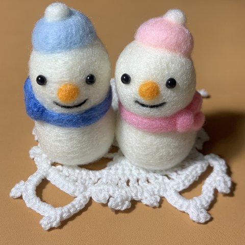 仲良し雪だるま⛄