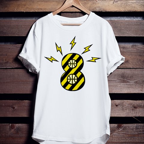 バスケTシャツ「バチバチバスケ」