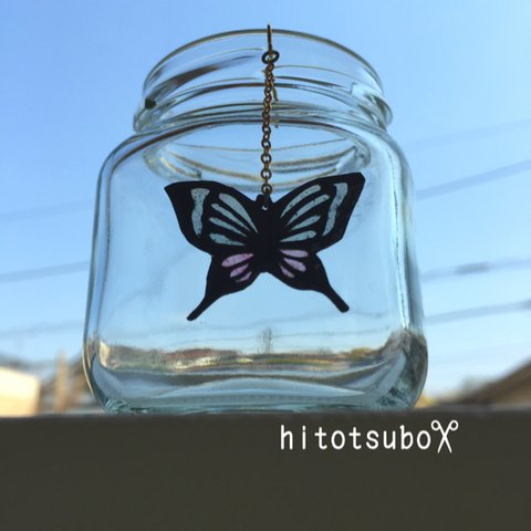 切り絵ピアス(butterfly)