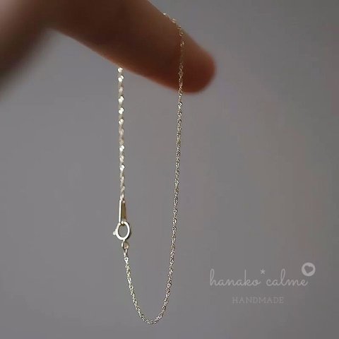 新作　シンプル　お洒落　繊細　 上品　人気　大人女子　チェーン　18k　ブレスレット