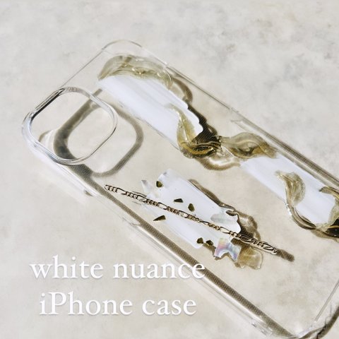 white nuance iPhone case