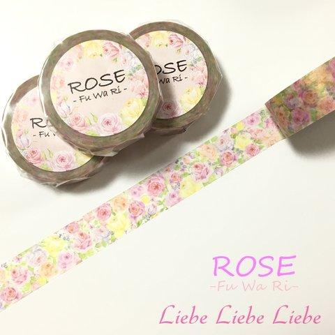 Liebeオリジナルマスキングテープ「ROSE -fuwari-」