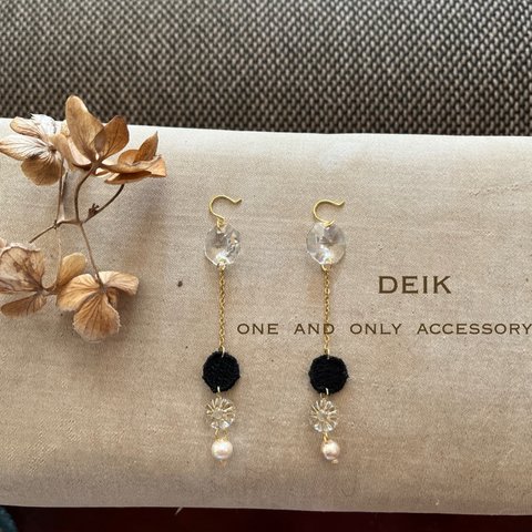 ビンテージシャンデリア✳︎ゆらぎピアス　　DEIK…one   and only  accessory