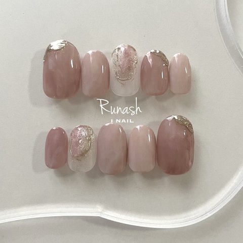 もも pink‎  nuance ネイルチップ