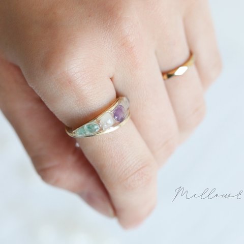 【ミックス】季節で楽しむリング season jewel ring 